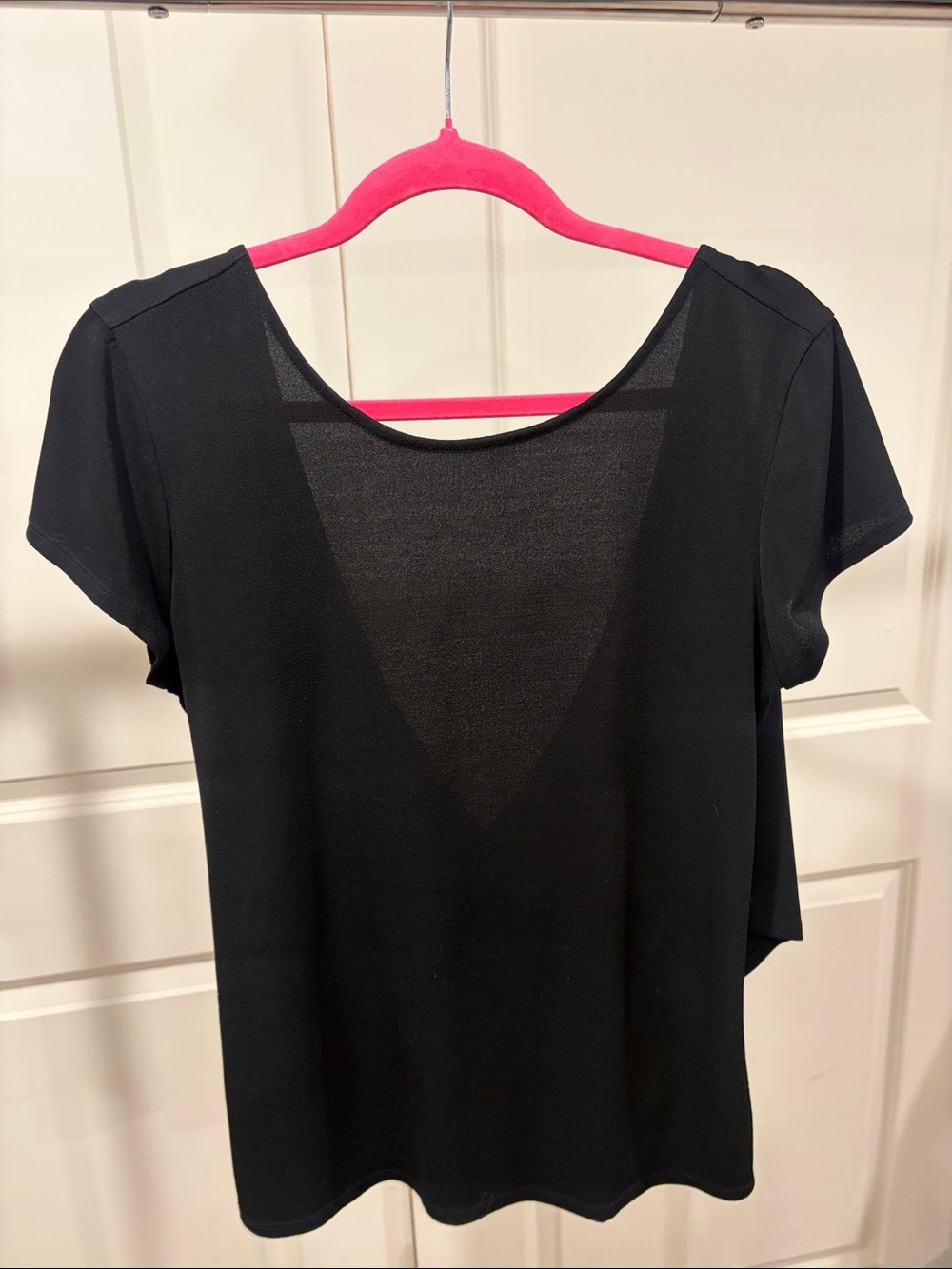 Express Black Scoop Neck Short Sleeve Tee